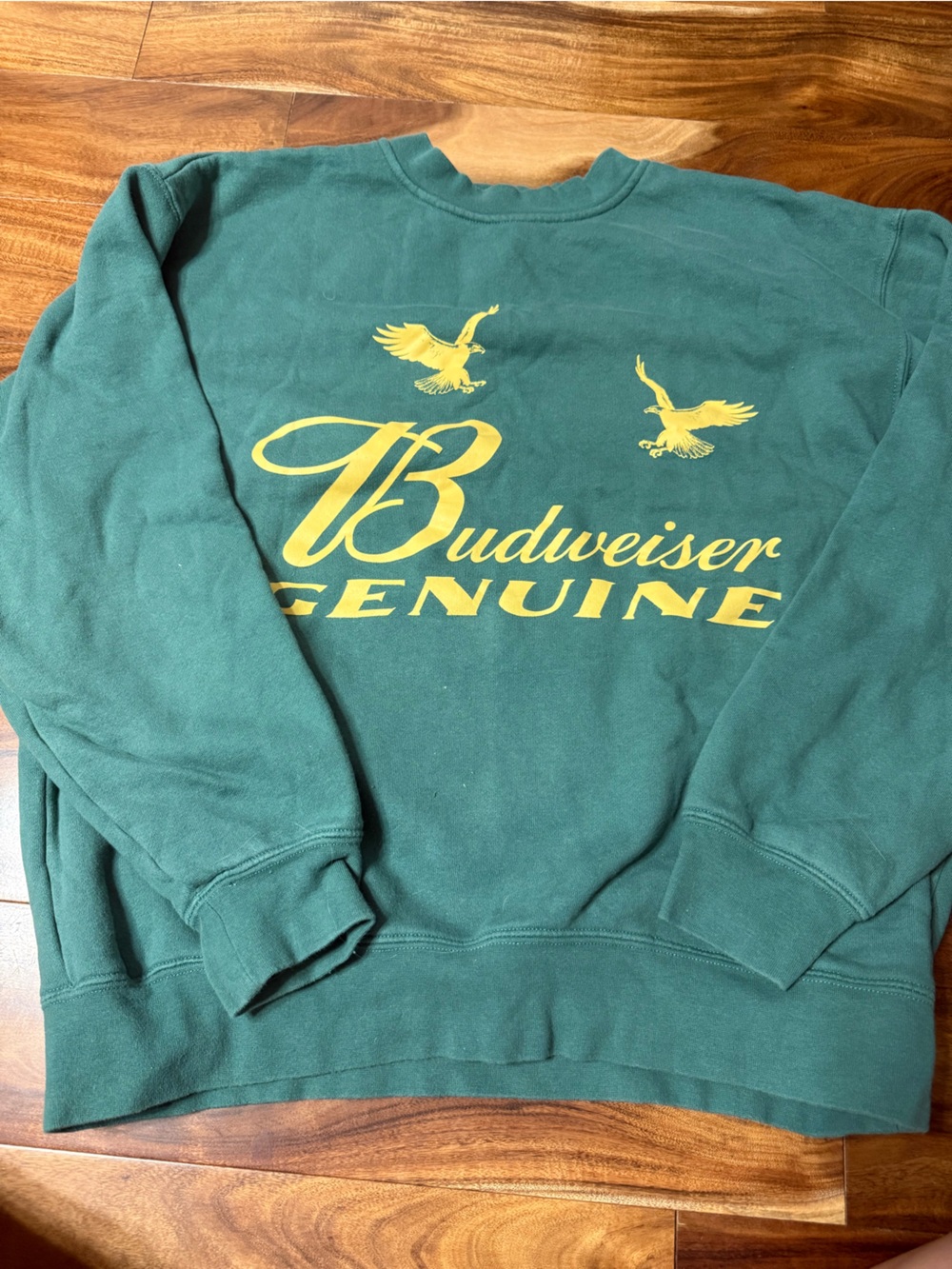 PacSun Teal Crewneck Pullover with Red Logo Tag